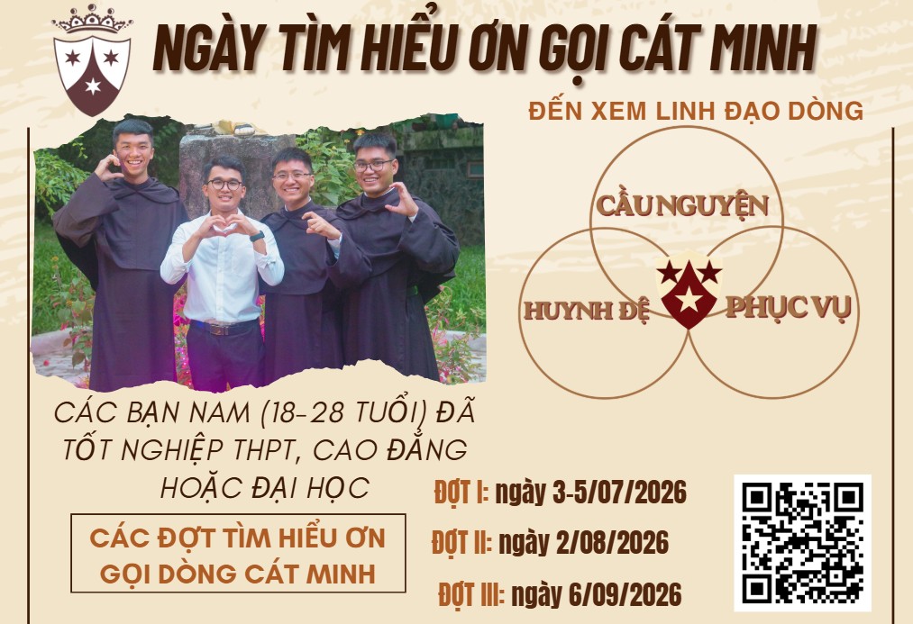 Thông báo ơn gọi Dòng Cát Minh